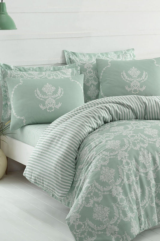 Eponge, Easy-Iron Double Duvet Cover Set Pure Water Green